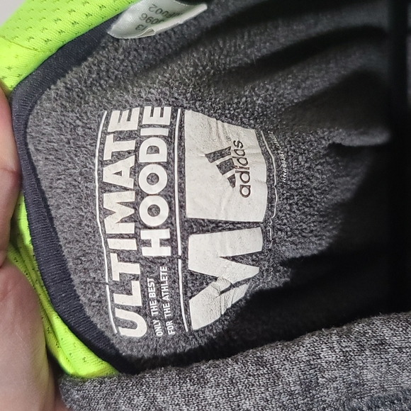 Grey and lime green hoodie - Picture 3 of 3